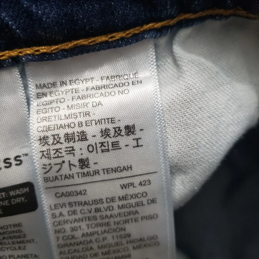 Levi's 505 Jeans Mens 33x34 Blue Straight Leg Denim Medium Wash Workwear